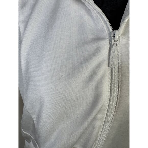 Adidas Womens Off-White Full-Zip Track Jacket Size S Polyester - Picture 5 of 9